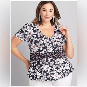 Lane Bryant Peplum top. Size 22/24